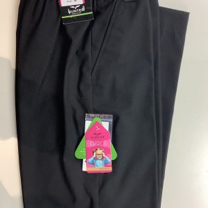 ELASTIC WAIST STURDY SLACKS BLACK