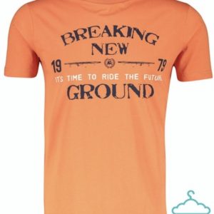 Lerros Printed R/N T-Shirt Orange