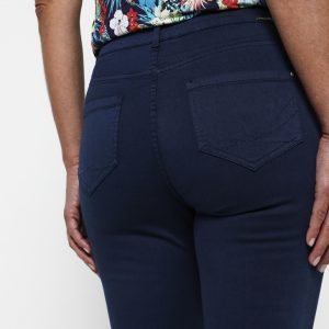 D Laury Crop Stretch Jeans Navy