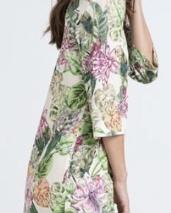 BIanca Ariana Short Print Dress Khaki