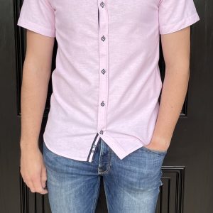 Tom Penn S/S Oxford Shirt Pink