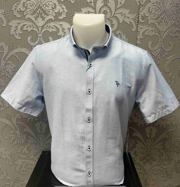Tom Penn S/S Oxford Shirt Blue.        Tp828/B