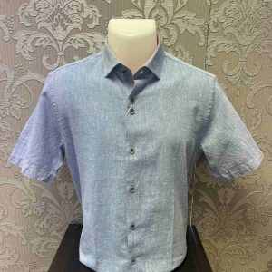 Icon Short Sleeve Shirt Blue.         Icn077