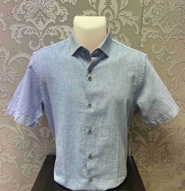 Icon Short Sleeve Shirt Blue.         Icn077