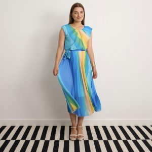 Print Dress Turquoise.           5231/Trq