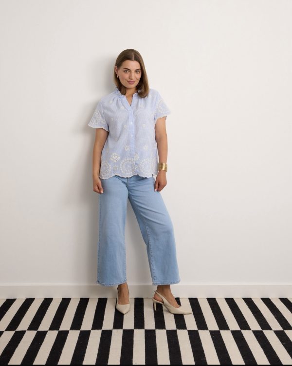 Gingham Top Blue.          24194 - Image 2