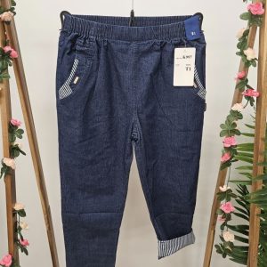 Celia Denim Capris Dark Stone.      K997