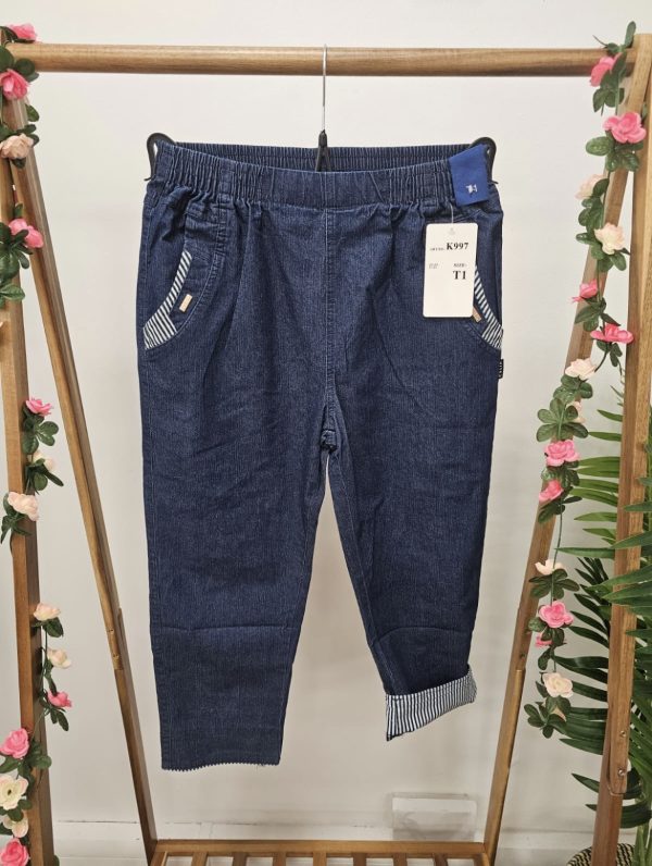 Celia Denim Capris Dark Stone.      K997