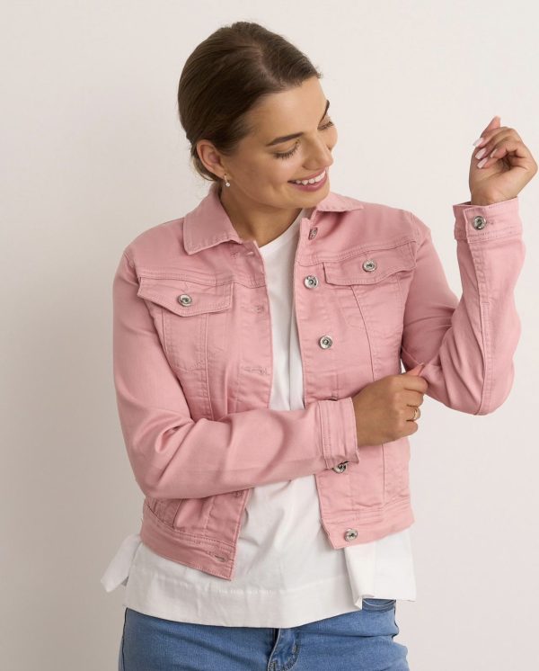 B S Stretch Jacket Pink.                Bs6220 - Image 3