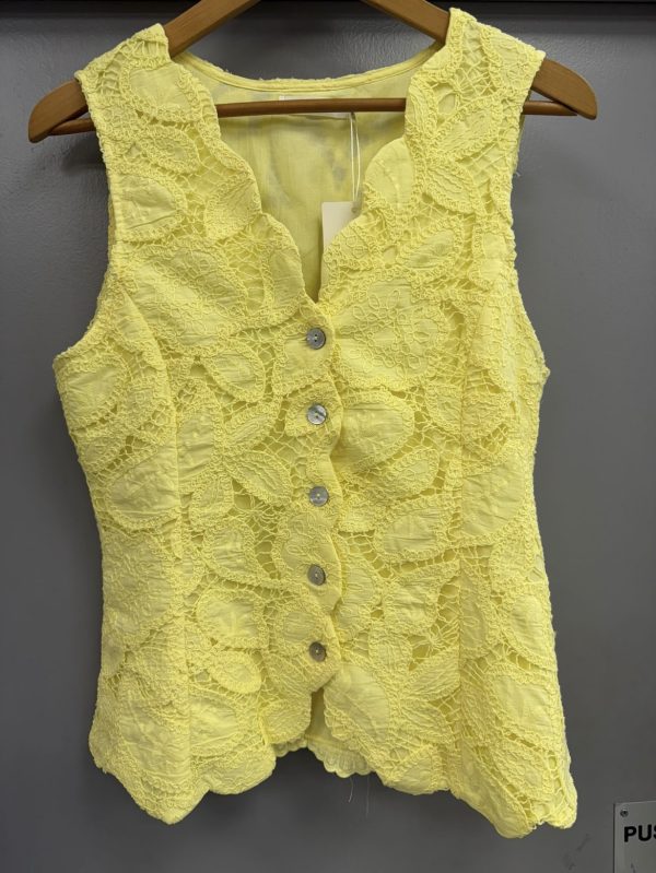 Lace Waistcoat Yellow.          4892/Y