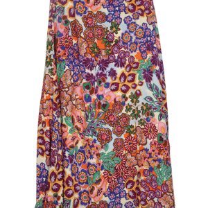 Julie Guerlande Print Skirt Pink.       65Jg2ju601