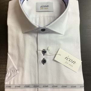 Icon Short Sleeve Shirt White.            Icn064