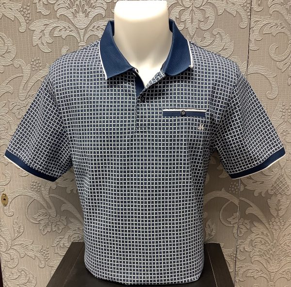 Mineral Merc Polo Shirt Kingfisher.            Ml211512/K