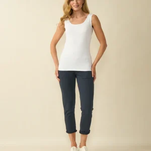 Deck Pia Vest Top White.        Pia