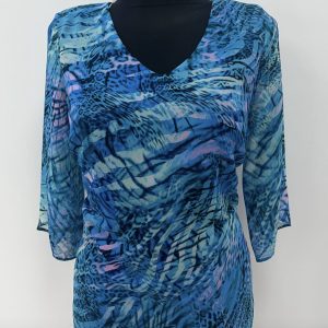 Yew V-Neck Top Turquoise.          4347/Trq