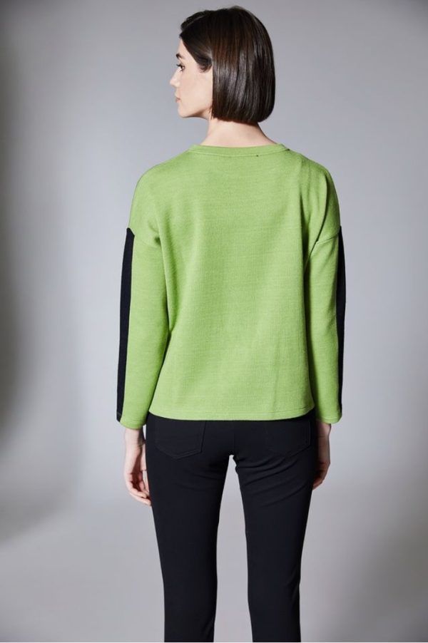 Peruzzi Stripe Pocket Knit Kiwi.      W25183 - Image 5