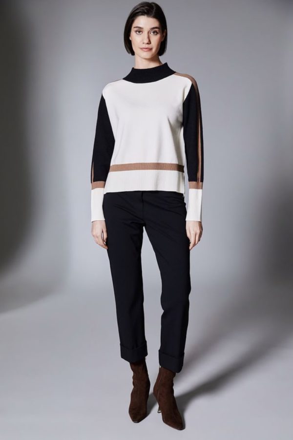 Peruzzi 3 Tone Knit Ecru.     W25200