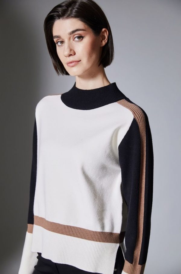 Peruzzi 3 Tone Knit Ecru.     W25200 - Image 4