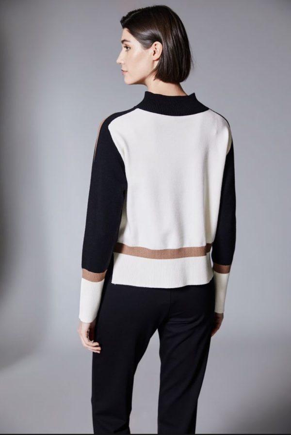 Peruzzi 3 Tone Knit Ecru.     W25200 - Image 5