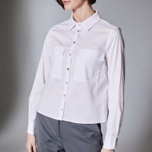 Peruzzi Pocket Shirt White.          W25188