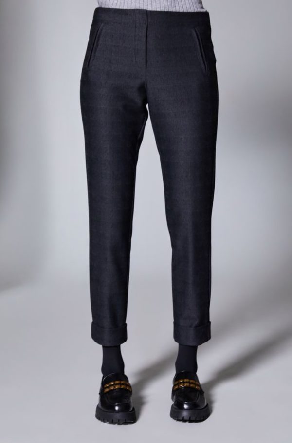 Peruzzi Glen Check Trousers Grey.      W25123