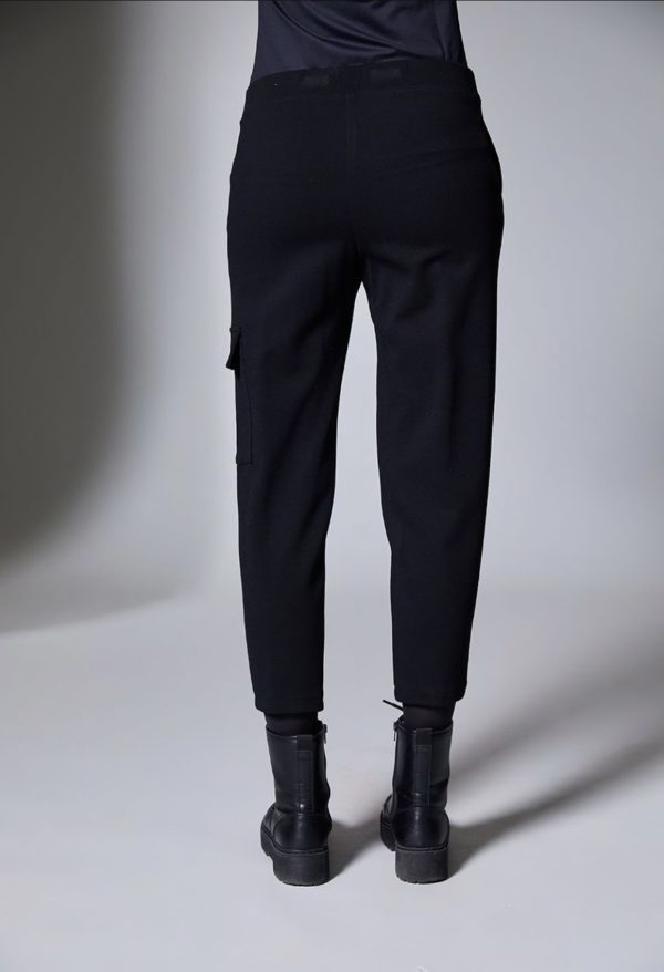 Peruzzi Cargo Trousers Black.         W25116 - Image 3