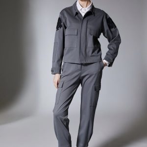 Peruzzi Cuffed Cargo Trousers Sage.          W25102