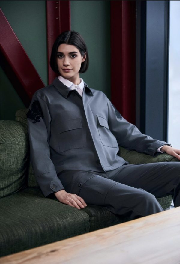 Peruzzi Slouch Jacket Sage.       W25100 - Image 2