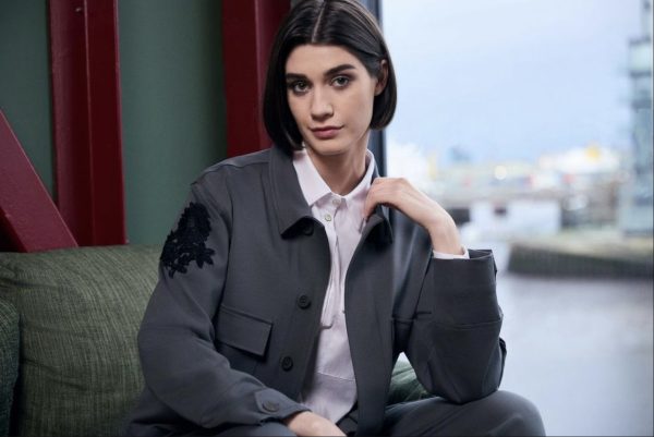 Peruzzi Slouch Jacket Sage.       W25100 - Image 3