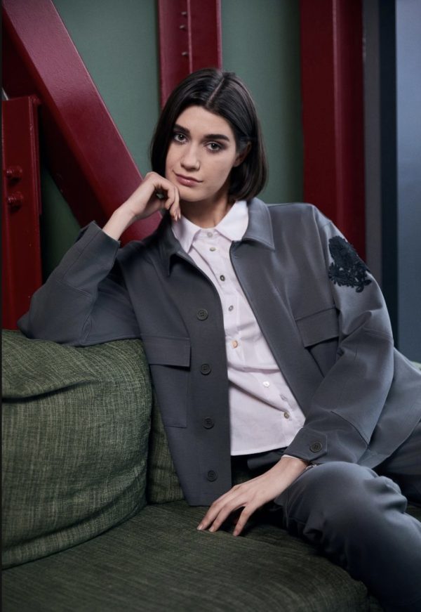 Peruzzi Slouch Jacket Sage.       W25100 - Image 4