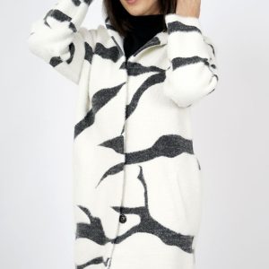 MXO Hooded Coat Off White.      11290