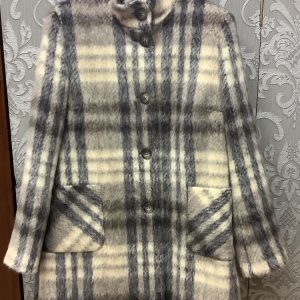 Civas Wool Mix 5 Button Coat Brown.       Dolac/Brn