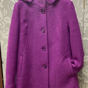 Civas Wool Mix Hooded Jacket Magenta.    Detrica/Mag