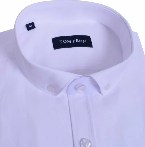 Tom Penn Oxford Shirt White.        Tp330/Whi - Image 2