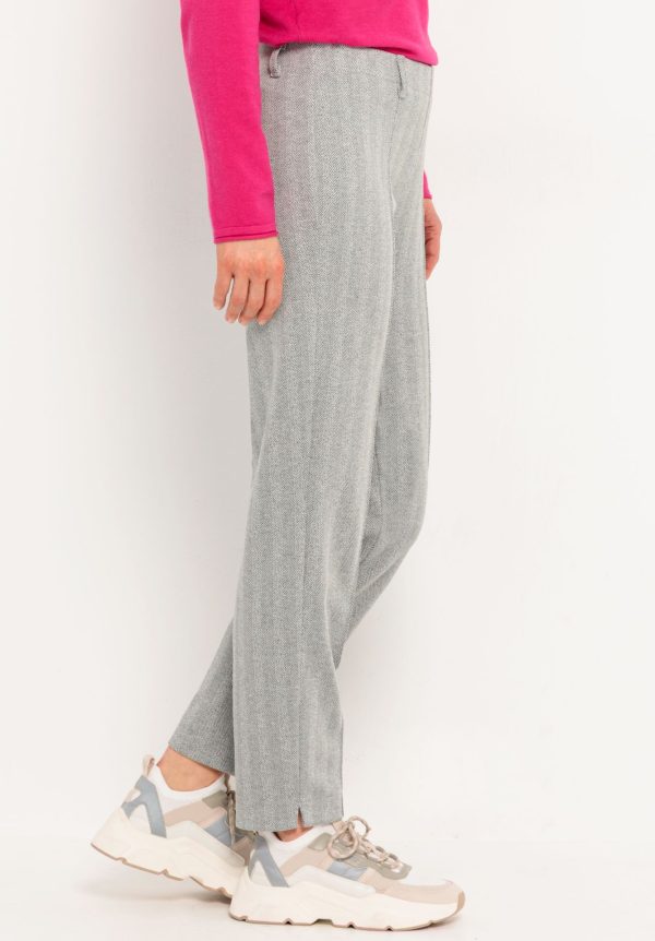 Bianca Denver Herringbone Slacks Grey.         60023 - Image 4