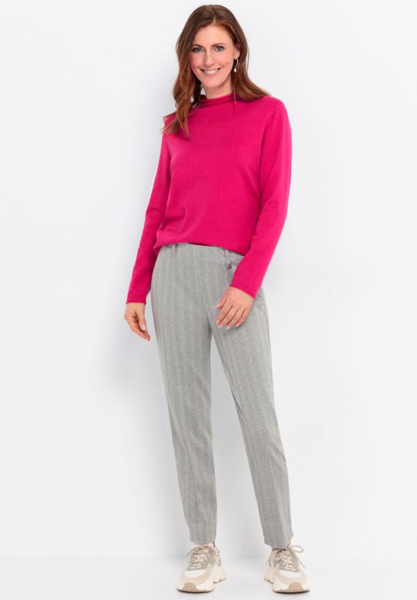 Bianca Denver Herringbone Slacks Grey.         60023