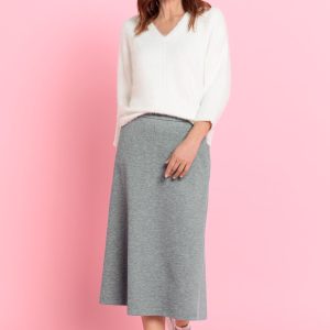 Bianca Erin Gored Skirt Grey.      61015