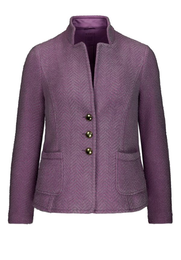Bianca Joalina Patterned Jacket Plum.       64019
