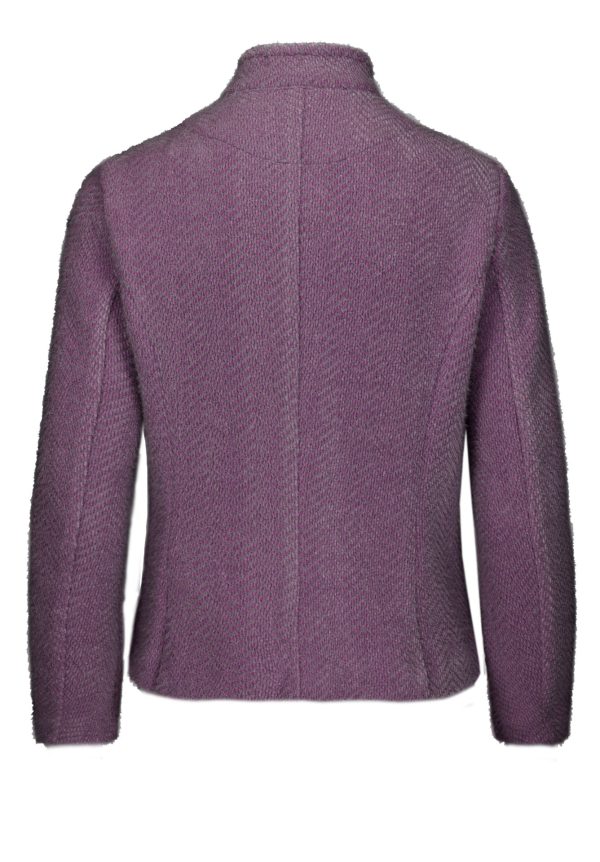 Bianca Joalina Patterned Jacket Plum.       64019 - Image 2