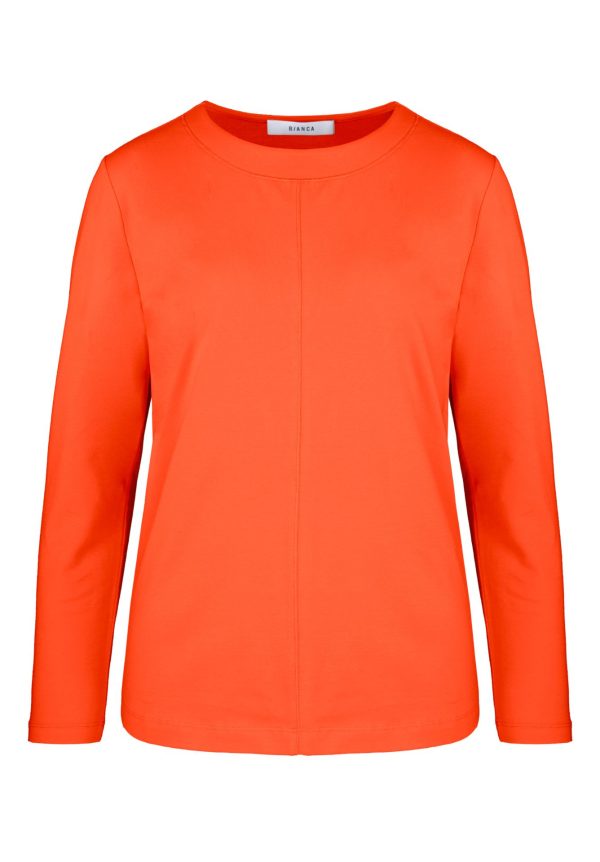 Bianca Dami Plain Top Coral.       66028 - Image 4