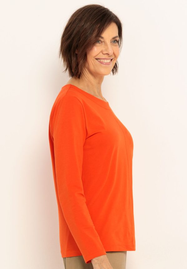 Bianca Dami Plain Top Coral.       66028 - Image 3