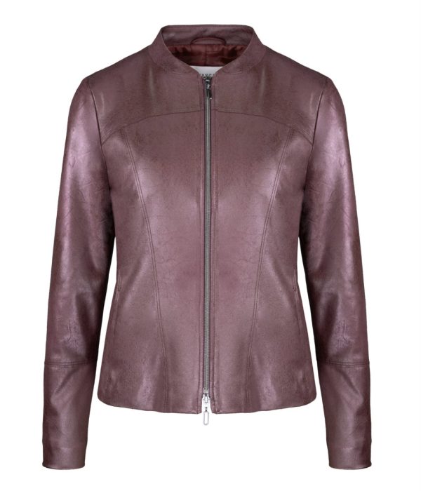 Bianca Anna Alcantara Jacket Plum.              64017 - Image 5