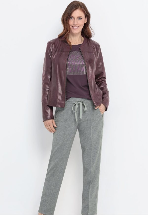 Bianca Siena Stretch Trousers Grey.       60014 - Image 2
