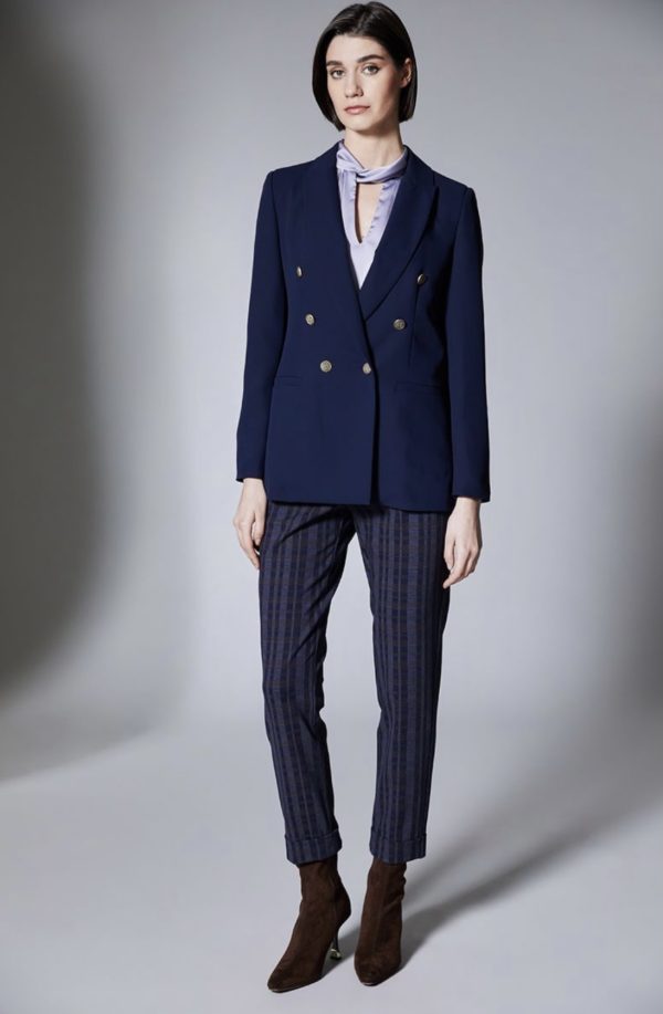 Peruzzi D/B Suit Jacket Navy.            W25510 - Image 2