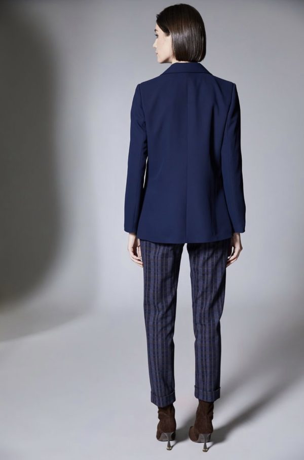 Peruzzi D/B Suit Jacket Navy.            W25510 - Image 4
