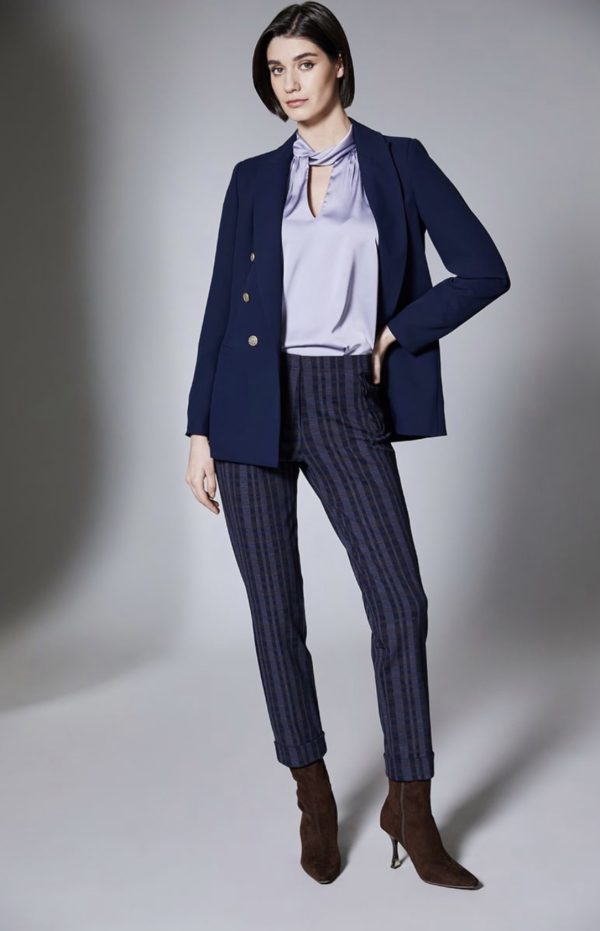 Peruzzi D/B Suit Jacket Navy.            W25510 - Image 5