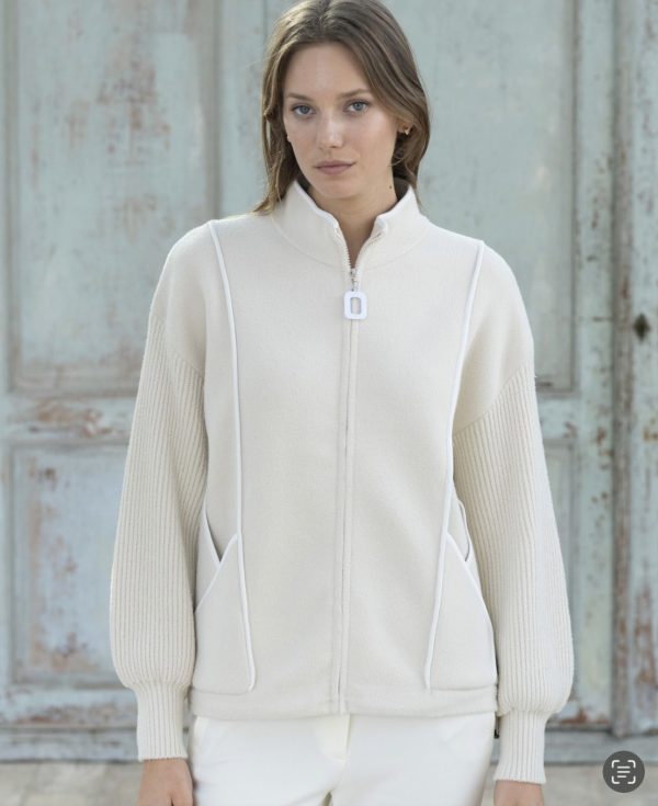 Hongo Zip Jacket Cream.            3X38l221