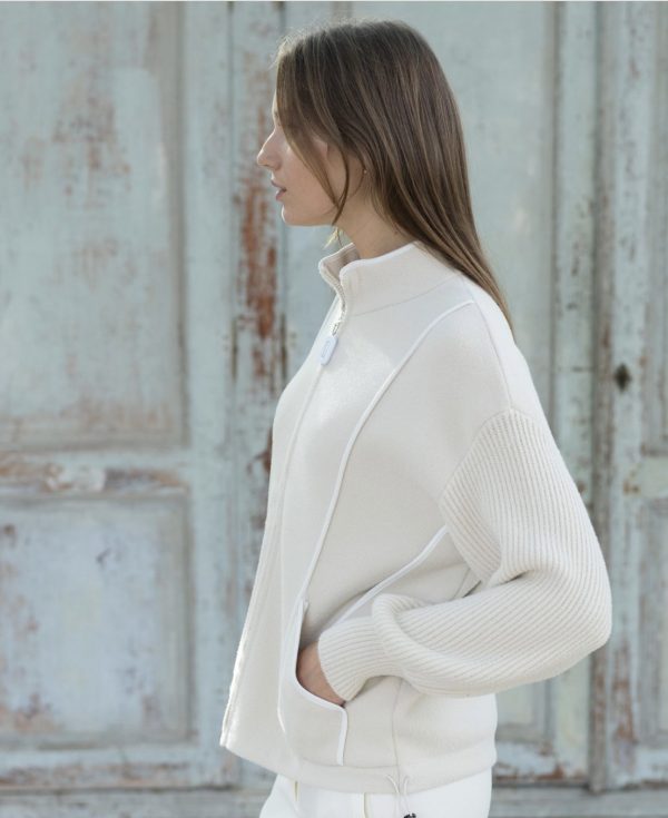 Hongo Zip Jacket Cream.            3X38l221 - Image 2