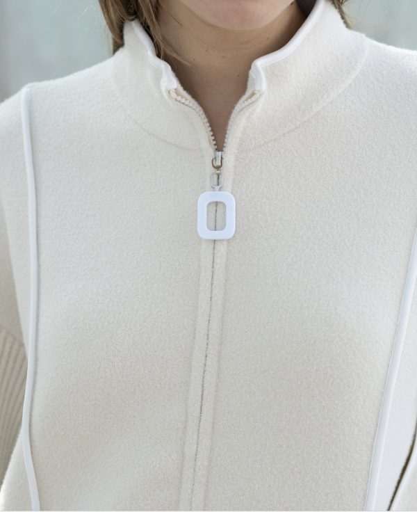 Hongo Zip Jacket Cream.            3X38l221 - Image 5
