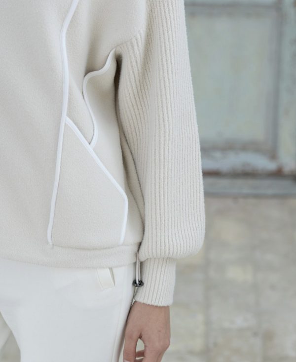 Hongo Zip Jacket Cream.            3X38l221 - Image 6